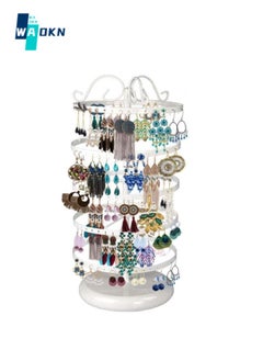 WAOKN 5-Tier Jewelry Storage Rack, Jewelry Display Metal Stand Hanging Storage Rack, Suitable for Necklaces Bracelets Earrings - Black  - Image 1