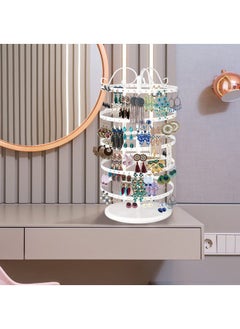 WAOKN 5-Tier Jewelry Storage Rack, Jewelry Display Metal Stand Hanging Storage Rack, Suitable for Necklaces Bracelets Earrings - Black  - Image 2