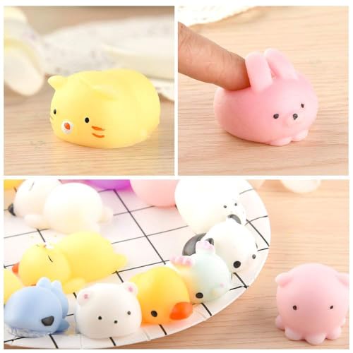 ANAB GI 30Pcs Mochi Squishy Toys Kawaii Squishies Animals Panda Cat Paw Cute Mini Soft Squeeze Stress Reliever Balls Toys Birthday Party Bag Gifts Favours - Image 3