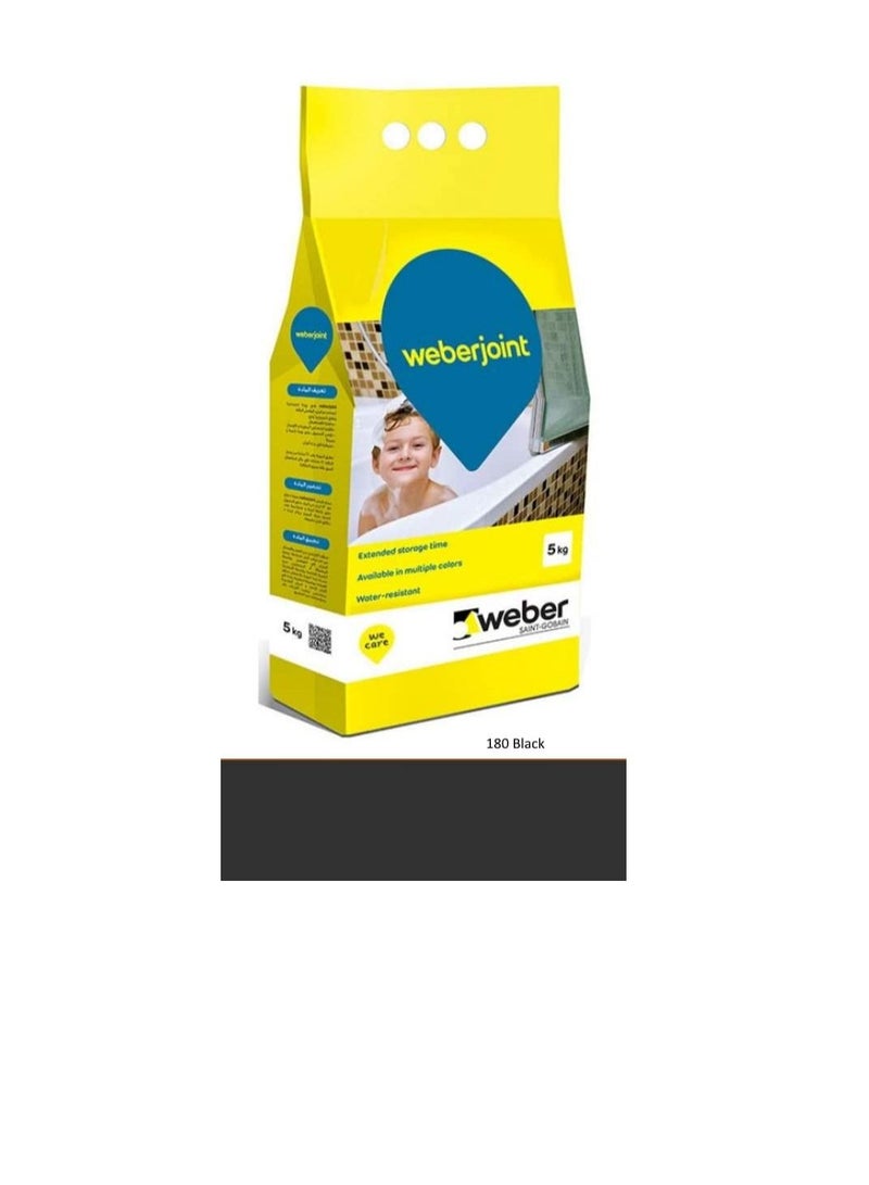 Weber Cement Based Pre Mixed Tile Joint Grout Multi Colors BLACK - Image 3