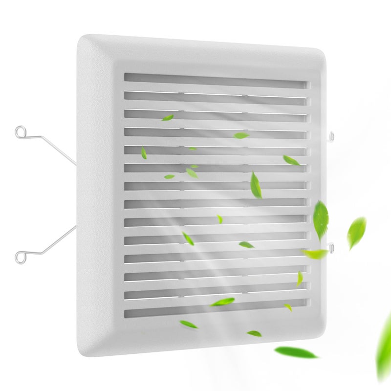 SurpLee C350GN Bathroom Plastic Grille Cover with Springs for Broan-NuTone 695 and 696N Ventilation Fans, S97017068 Replacement for Broan-NuTone Wall-Mount Exhaust or Bathroom Vent Fan Grille, 1 Pack - Image 1