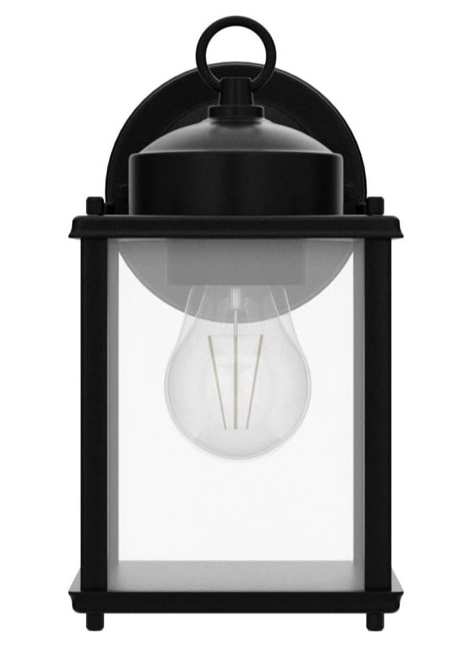General - Outdoor Wall Lantern, Exterior Waterproof Wall Sconce Light Fixtures, Black Front Door Wall Lighting with Clear Beveled Glass Shade, 2 Pack - Image 1