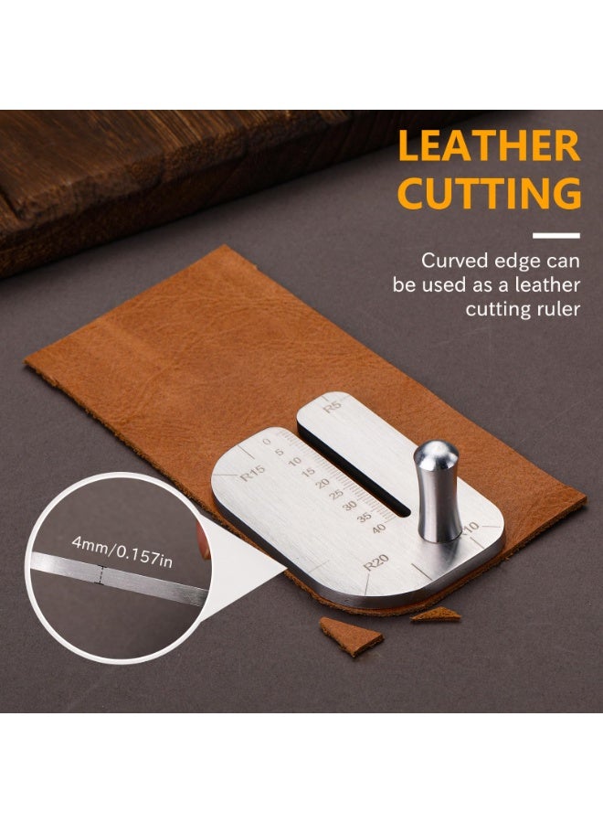 Arabest Leather Stitching Punch Aid Plate Leather Working Tools for Pull up Prong Punch Leather Crafting Tools Accessories Stainless Steel Claw Punch Partner - Image 5