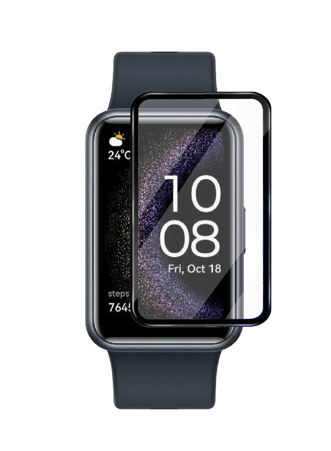 huanmate Premium Screen Protector For Huawei Watch Fit SE Black/Clear