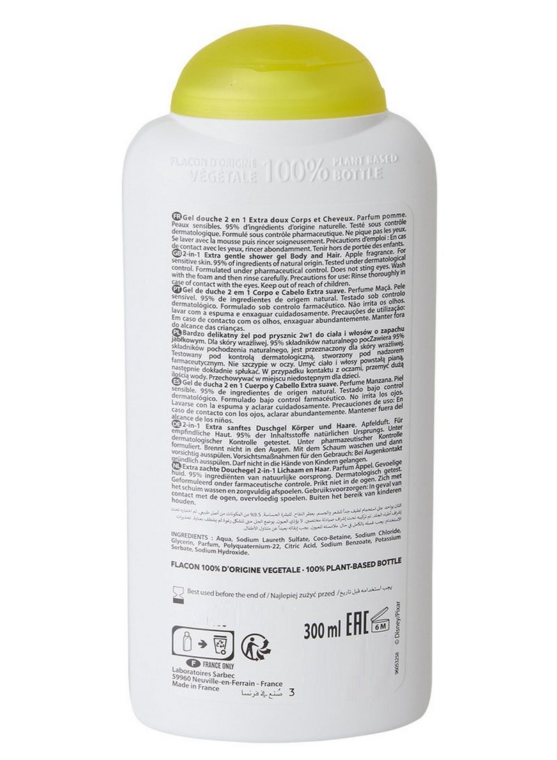 Corine de Farme Disney Pixar Cars 2 In 1 Hair & Body Apple Fragrance Shower Gel 300 ML - Image 2