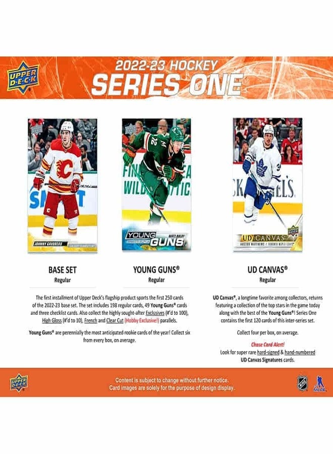 أبير ديك صندوق هواة هوكي NHL من سلسلة Upper Deck 1 لموسم 2022/23 (24 عبوة/صندوق) - Image 3