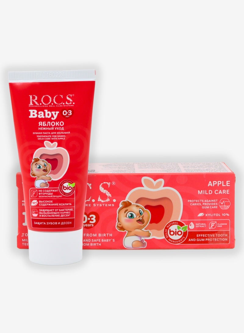 R.O.C.S Toothpaste Baby Mild Care Of Apple 45 Grams - Image 4