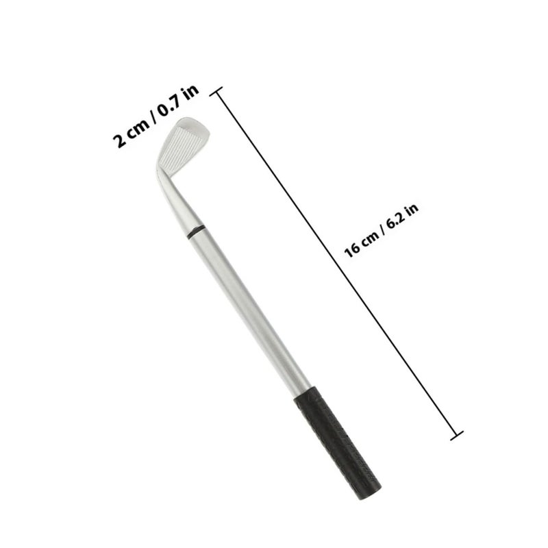 Golf Ballpoint Pen Set 5pcs Metallic Office Desk Stationery For Enthusiasts - Image 3