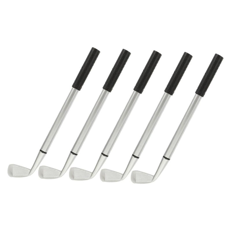 Golf Ballpoint Pen Set 5pcs Metallic Office Desk Stationery For Enthusiasts - Image 2