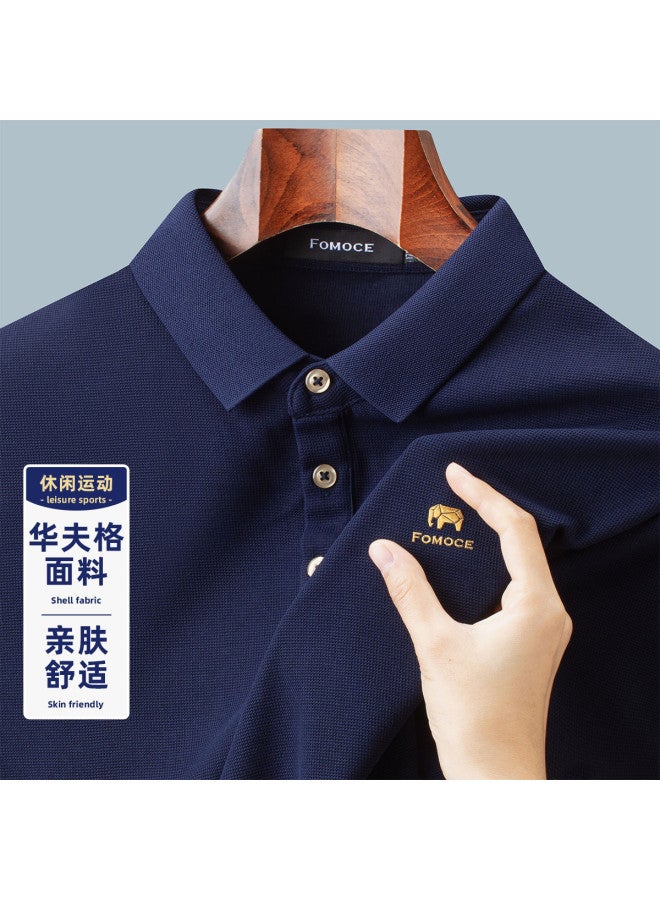 Fomoce natural Cool & Breathable Thin Polo Shirt Men's Short Sleeve - Image 2