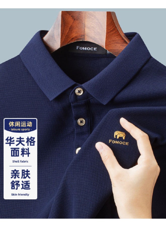 Fomoce natural Cool & Breathable Thin Polo Shirt Men's Short Sleeve - Image 1