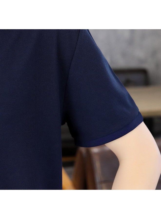 Fomoce natural Cool & Breathable Thin Polo Shirt Men's Short Sleeve - Image 5