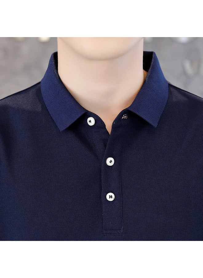 Fomoce natural Cool & Breathable Thin Polo Shirt Men's Short Sleeve - Image 4