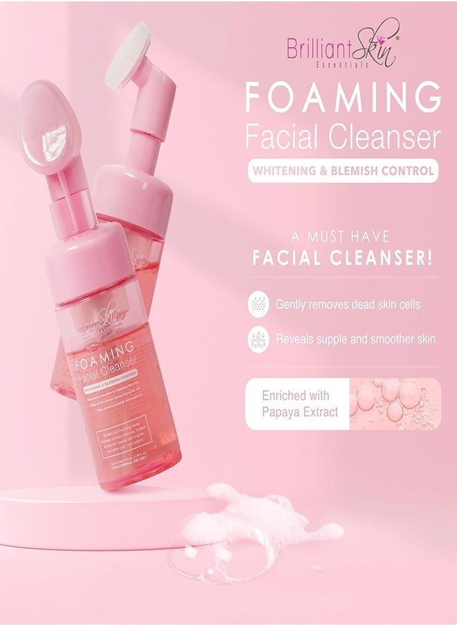 Brilliant Skin - Whitening and Blemish-Control Foaming Facial Cleanser, Removes Impurities, Unblocks Pores, Controls Oiliness Without Drying the Skin, Proactively Prevents Blemishes and Breakouts, 100ml. - Image 1