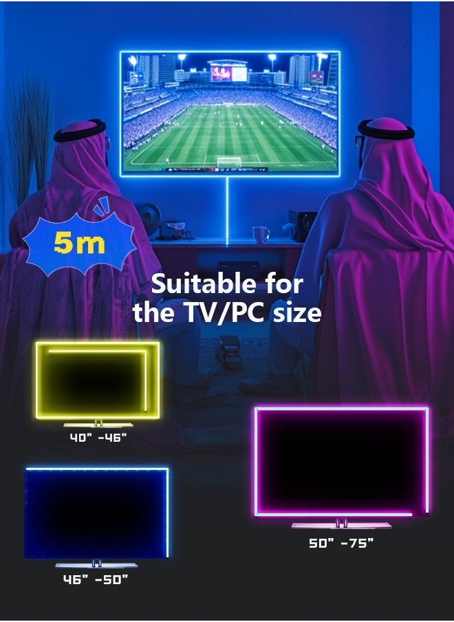 Litus - LED Light Strip Neon light with Remote Control, Plug Charge,Waterproof, Ideal for Patterns lighting, TV Backlighting, Gaming Room, Bedroom, and Indoor Decor – Available in Lengths 2m, 3m, 5m - Image 1