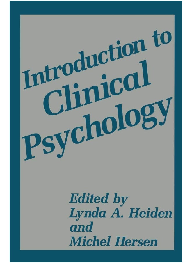Springer Introduction to Clinical Psychology 