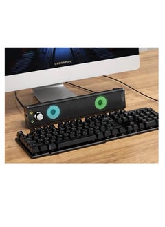 hoco. UNITY DAZZLING LIGHTS SPEAKERS 2.0 & SOUNDBAR (BLACK) DS32  - Image 3