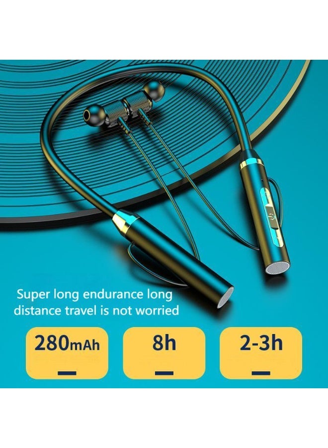Neckband Headphones Wireless Bluetooth In-ear Sport headphones Noise-canceling Sweatproof, Fast Charging, for Workout Running Sport Work  - Image 2