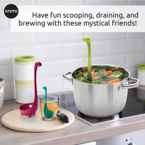 OTOTO The Nessie Family by OTOTO - Pack of 3 Tea Infuser, Soup Ladle, and Colander - Cute Kitchen Accessories, Cooking Gifts, Funny Kitchen Gadgets, Kitchen Gifts - Image 5