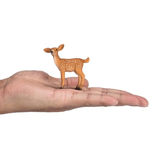 MOJO White Tailed Deer Fawn Realistic International Wildlife Hand Painted Toy Figurine - Image 4
