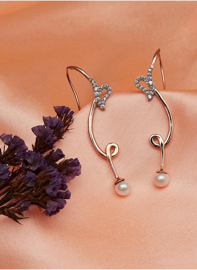 VOYLLA Voylla Rose Gold Brass Earrings  - Image 1