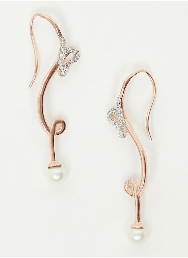 VOYLLA Voylla Rose Gold Brass Earrings  - Image 2