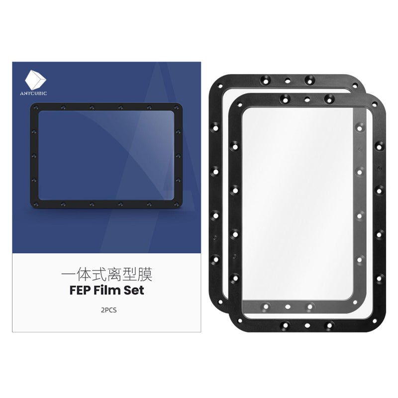 UniTak3D Original Photon Mono 2/Photon Mono 4 FEP Film 197 * 131mm 2Pcs Resin Vat 3D Printer Accessories Compatible with Anycubic Photon Mono 2/Mono 4 10K UV DLP LCD Resin 3D Printer-0.15 Thickness - Image 1