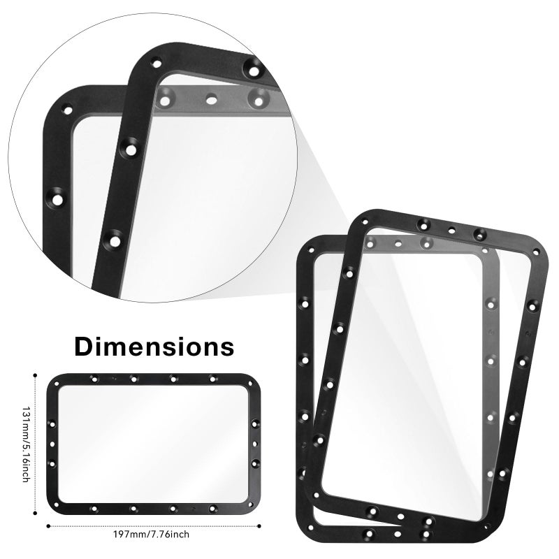 UniTak3D Original Photon Mono 2/Photon Mono 4 FEP Film 197 * 131mm 2Pcs Resin Vat 3D Printer Accessories Compatible with Anycubic Photon Mono 2/Mono 4 10K UV DLP LCD Resin 3D Printer-0.15 Thickness - Image 4