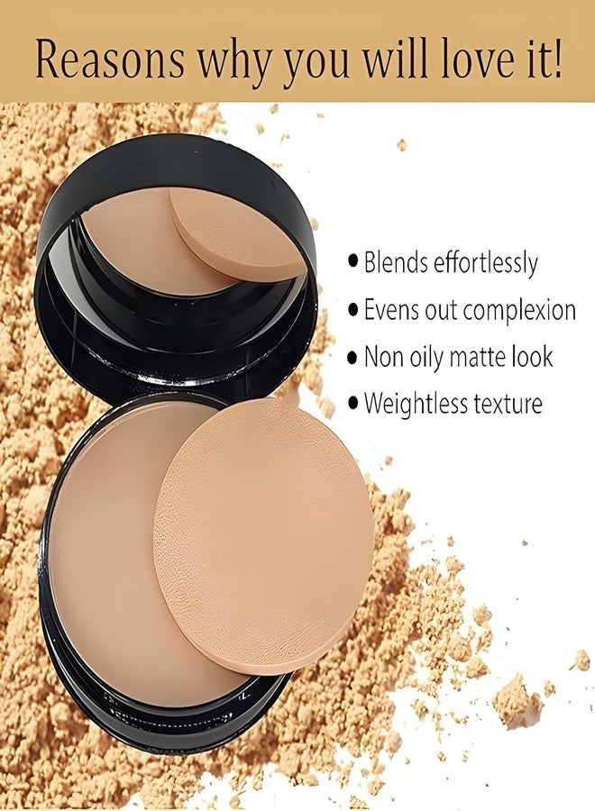 Professional 5-Piece Flawless Base Makeup Kit - Pore-Minimizing Gel Primer, Full Coverage Liquid Foundation, 2-in-1 Moisture Pressed Powder, Waterproof 36H Eyeliner Pen & Premium Beauty Blender with Storage Case - Image 2