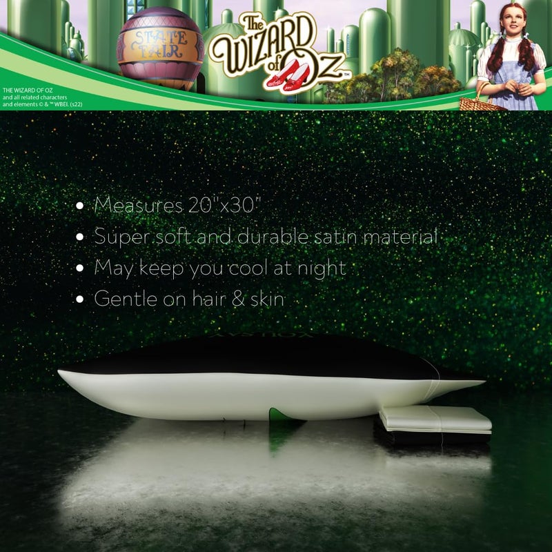 Franco Collectibles Wizard of Oz Wicked Witch Beauty Silky Satin Standard Pillowcase Cover 20x30 for Hair and Skin  (Officially Licensed Product) - Image 3