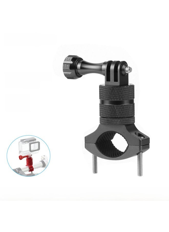 FEICHAO FEICHAO GoPro9/10 Mountain Dog And Other Sports Cameras 360 Bicycle Clip Aluminum Alloy Bicycle Clip-Color:Black - Image 2