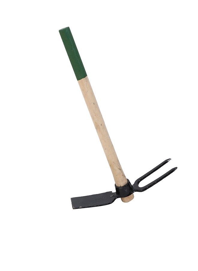 LAWAZIM Digging Hoe & 2 Teeth Garden Fork with Wooden Handle  - Image 4