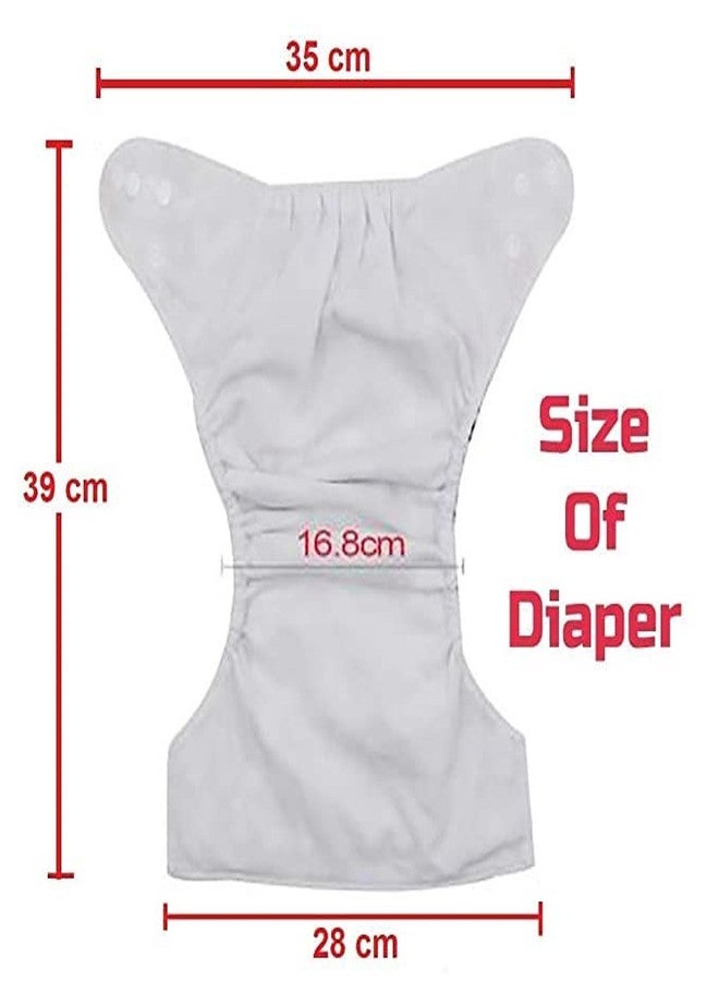 Miracle Moms Baby Washable and Reusable Cloth Diapers with 100% Absorption, (Pack of 3) Multicolor/For 0-3 yrs WITHOUT INSERT - Image 2