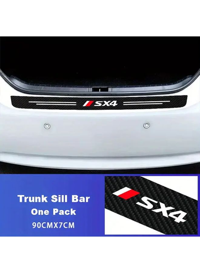 Suzuki SX4 Car Door Threshold Scuff Plate Protector 1Pcs Carbon Fiber Decal Sticker - Image 2