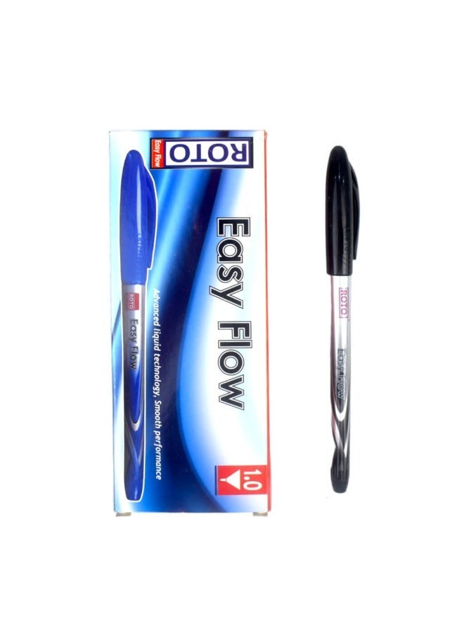 ROTO Ballpoint Pen – Black 1.0 mm EASYFLOW – Comfortable Grip & Clear Lines - Image 1