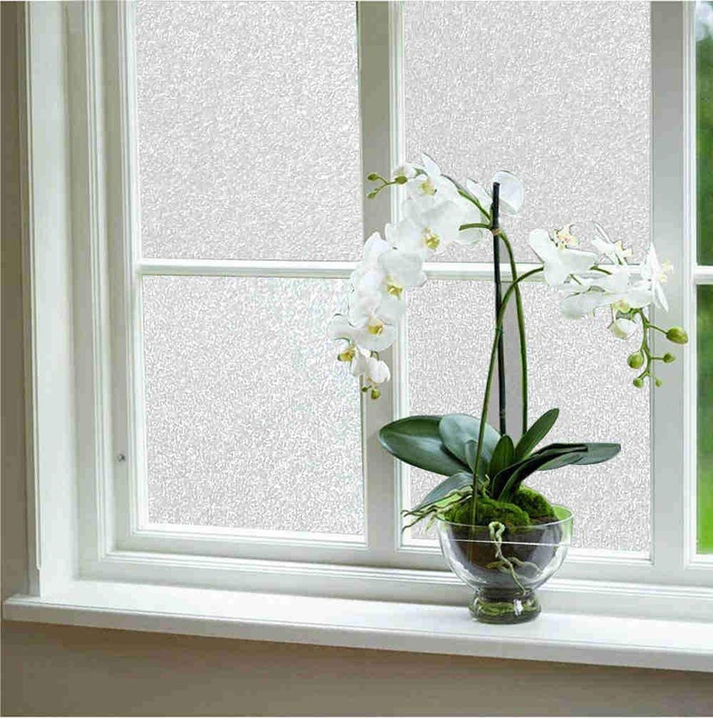 Elton Window Privacy Film, Frosted Glass Self Adhesive Window Sticker, Opaque Sun Blocking Removable Vinyl for Home Shower Bathroom, Frosted(16 x 96 Inch) - Image 4