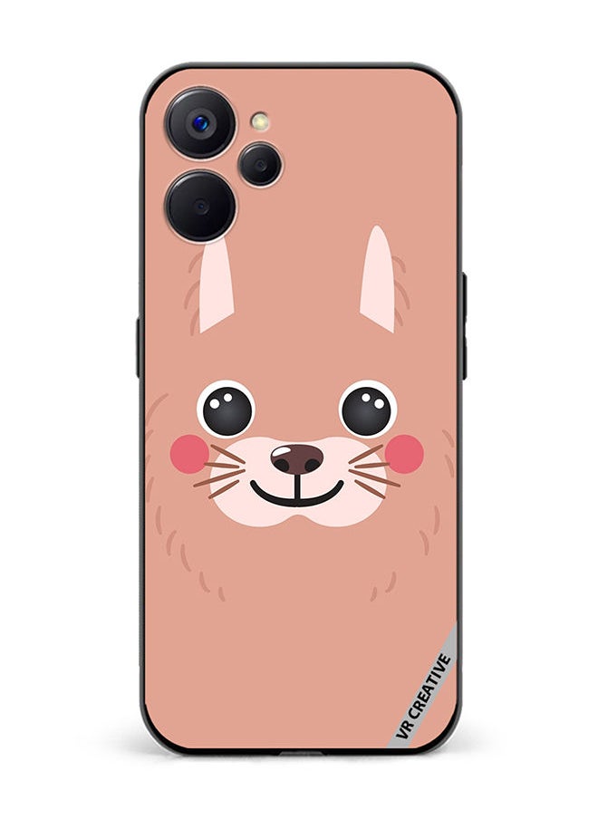 VR CREATIVE Protective Case Cover For Realme 10 5G Lama Cartoon Face Design Multicolour  - Image 1