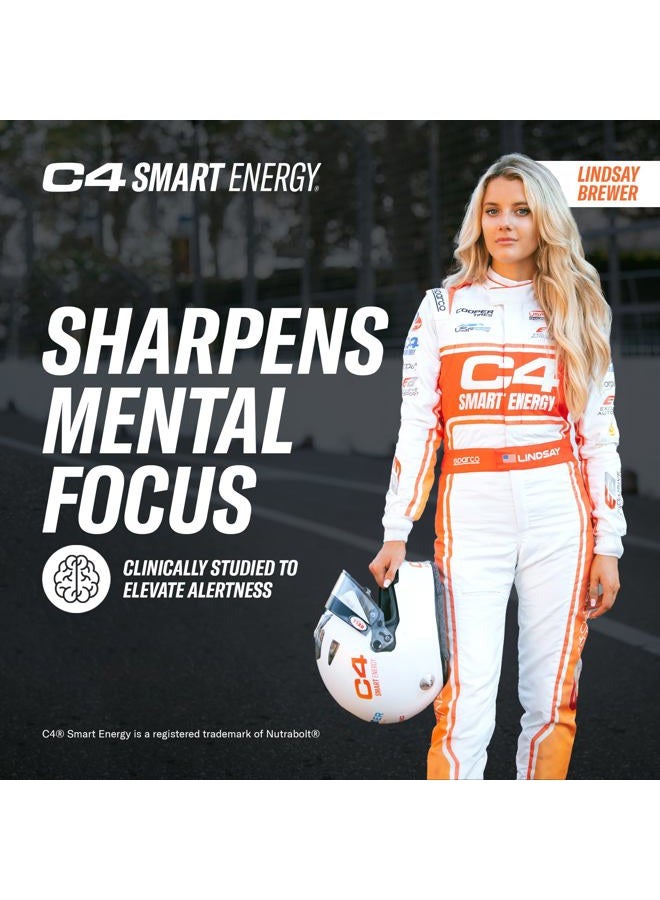 CELLUCOR C4 Smart Energy Drink - Sugar Free Performance Fuel & Nootropic Brain Booster, Coffee Substitute or Alternative | Black Cherry 12 Oz - 12 Pack - Image 4