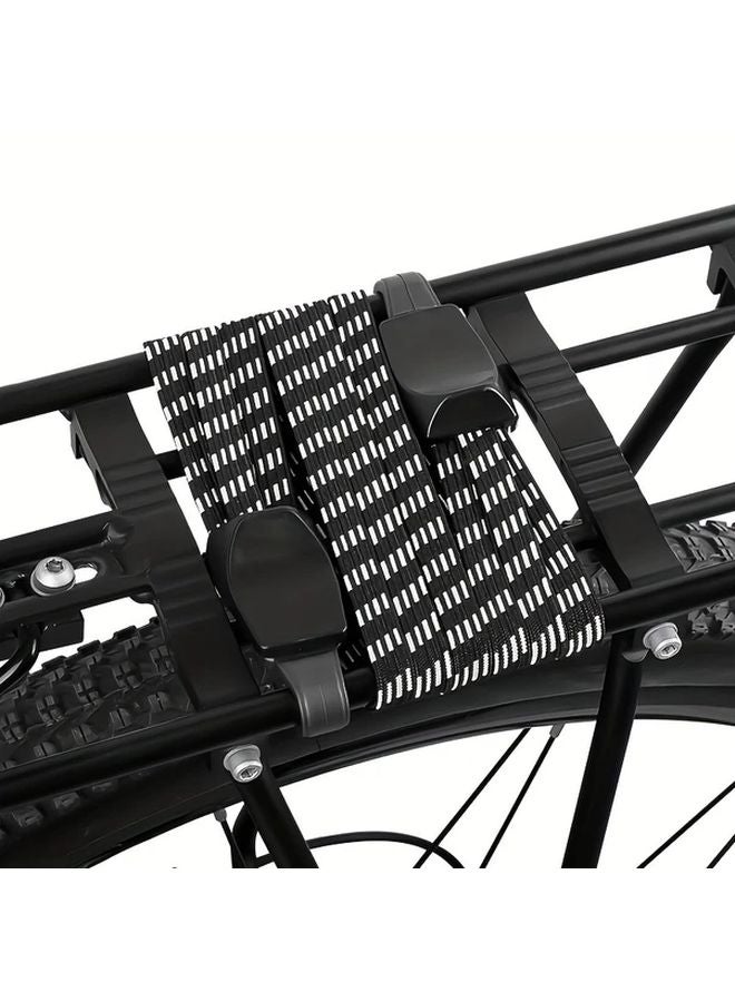 2pcs Size S Bike Bungee Cords Heavy Duty Adjustable Straps with Hooks for Cargo - Image 5