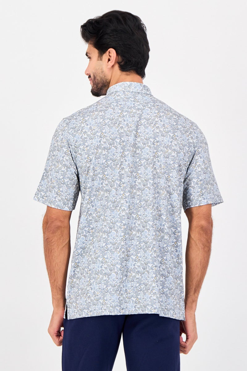 Greg Norman Men Sportswear Fit Short Sleeve Outdoor Polo Shirt, Multicolor - Image 4