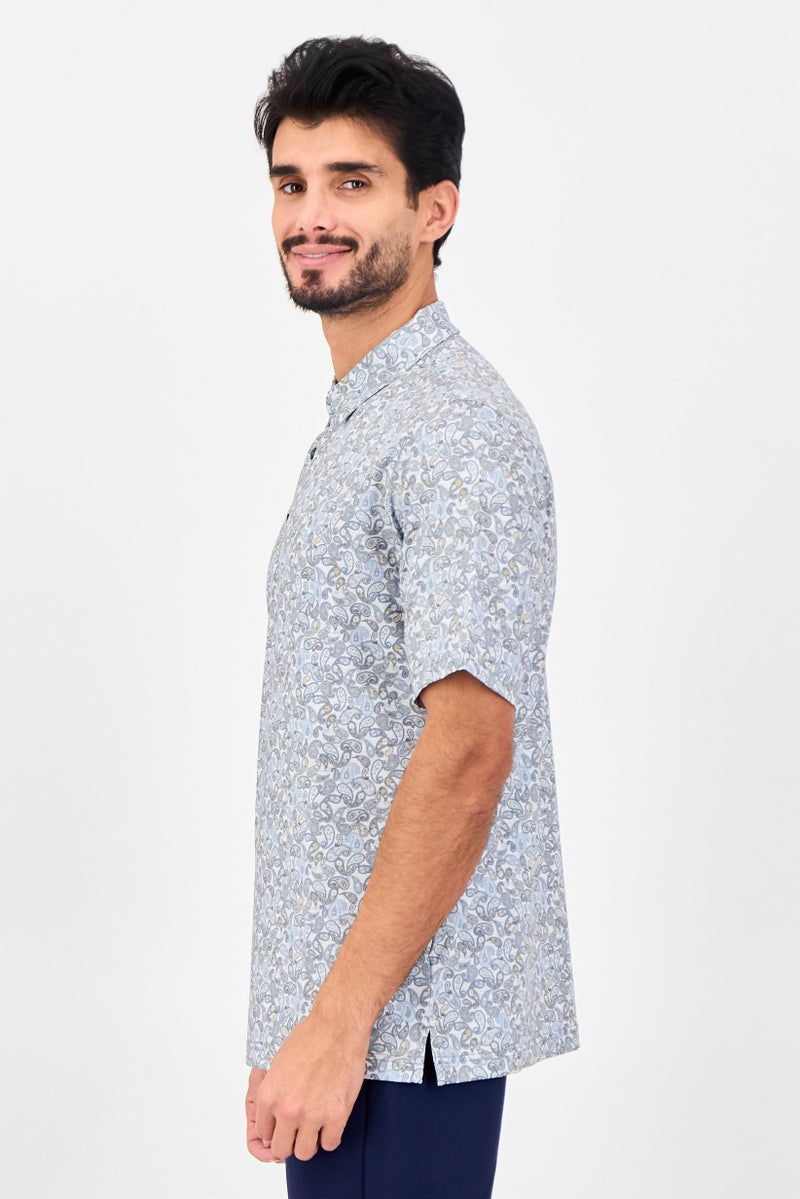 Greg Norman Men Sportswear Fit Short Sleeve Outdoor Polo Shirt, Multicolor - Image 3