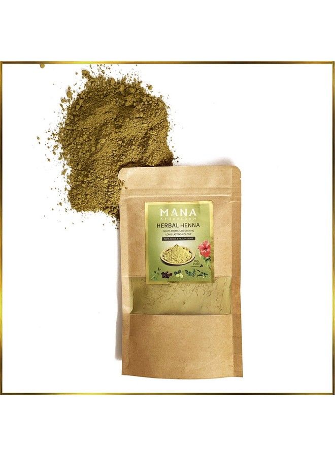 Mana Ayurvedam حناء عشبية ؛ لون شعر أيورفيدي ؛ 100 جرام - Image 3