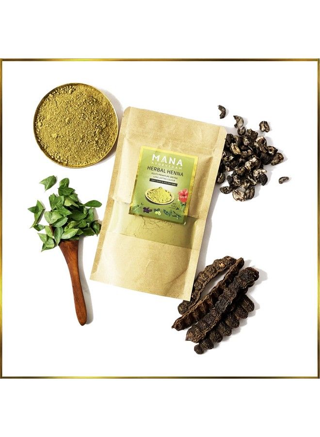 Mana Ayurvedam حناء عشبية ؛ لون شعر أيورفيدي ؛ 100 جرام - Image 4