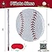 PCFING 18 Inch Baseball Piata with 30 Inch Piata Stick Blindfold Confetti for Boys Girls Adults Birthday Party Game Decorations Anniversary Celebration Fiesta - Image 4