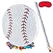 PCFING 18 Inch Baseball Piata with 30 Inch Piata Stick Blindfold Confetti for Boys Girls Adults Birthday Party Game Decorations Anniversary Celebration Fiesta - Image 2