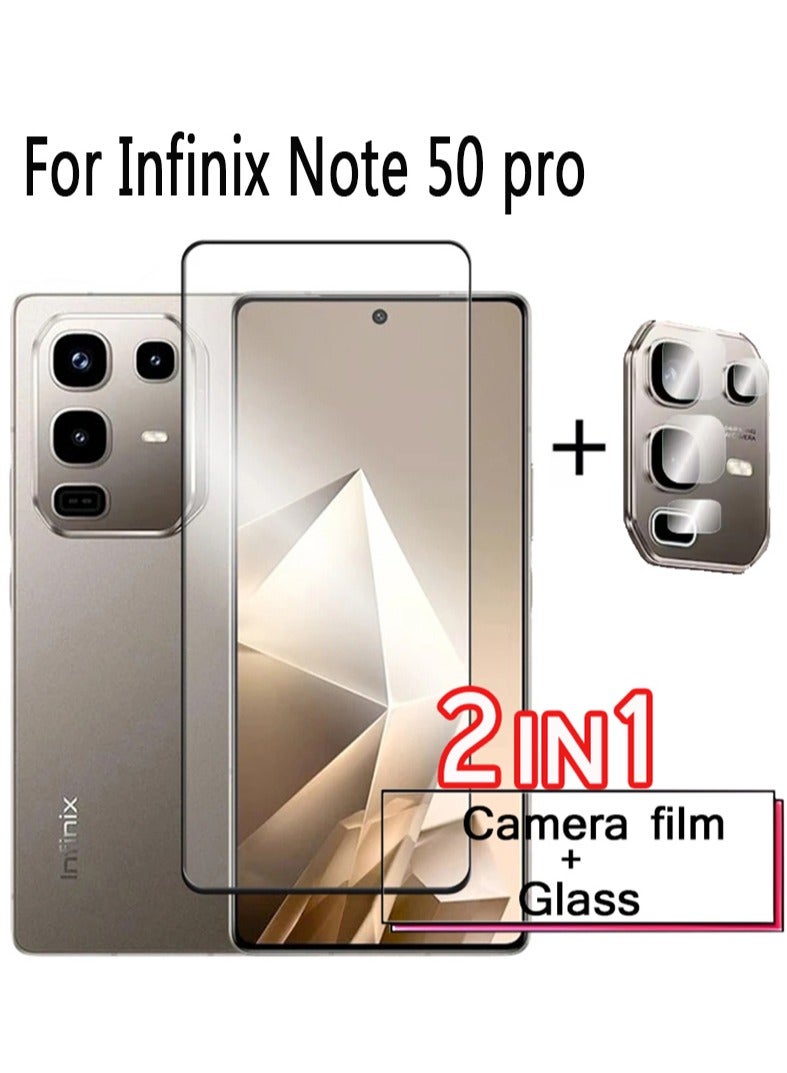2 in 1 For Infinix Note 50 Pro (2025) Screen & Camera Protection - High transparency full coverage security protector - Image 1