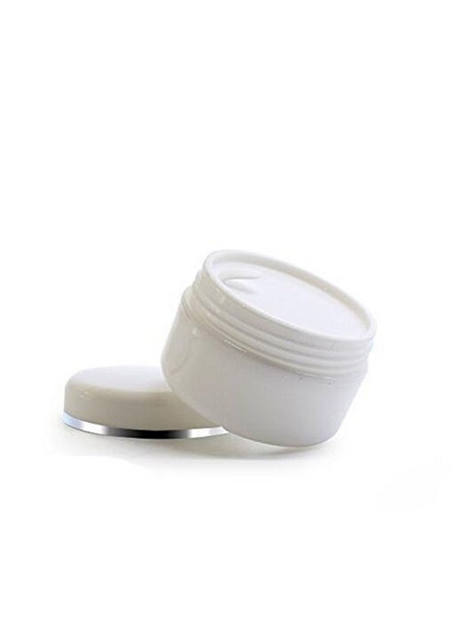 ericotry 6Pcs White Plastic Jar With Dome Lid 8 Oz (250G) Portable Refillable Cosmetic Makeup Face Cream Lotion Jar Lip Balm Lotion Storage Container Bottle Pot Case  - Image 3