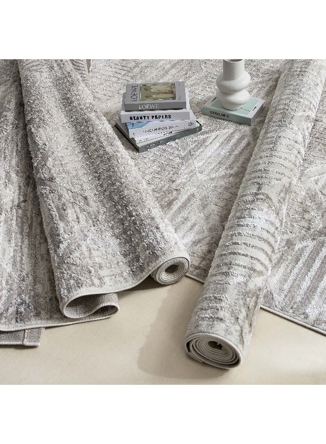 Gloss Brent Stain Resistant Polypropylene Rug - 200x300 cm