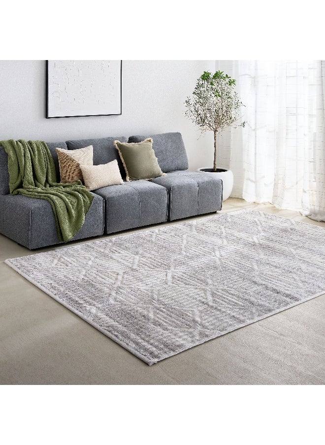 Home Box Gloss Brent Stain Resistant Polypropylene Rug - 200x300 cm  - Image 5