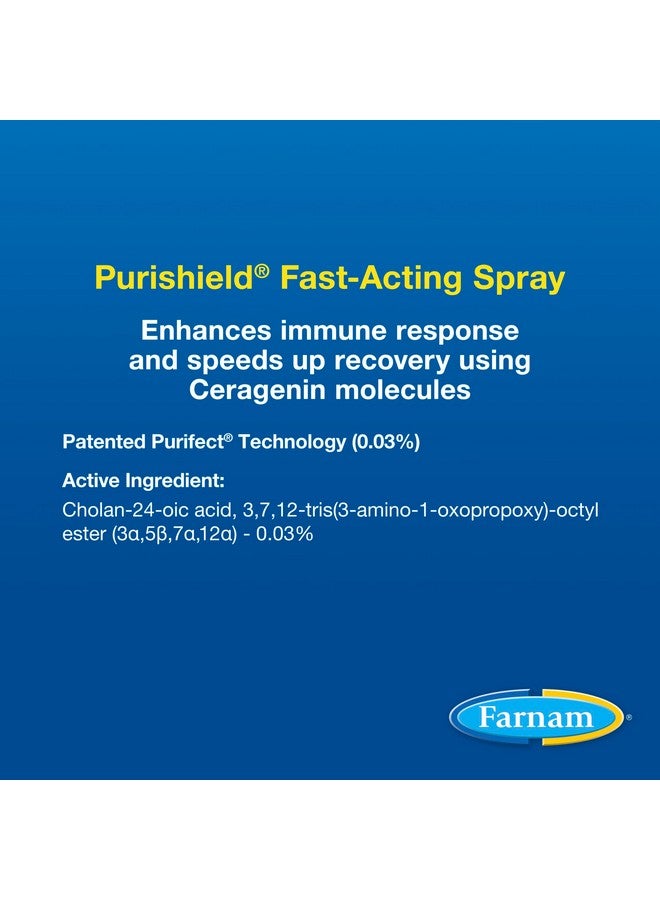 Farnam Farnam Purishield Horse Wound Care Fast-Acting Spray for Horses, Dogs, Cats & Livestock, 24-Hour Protection*, Cleans, Treats and Promotes Healing* - Image 5